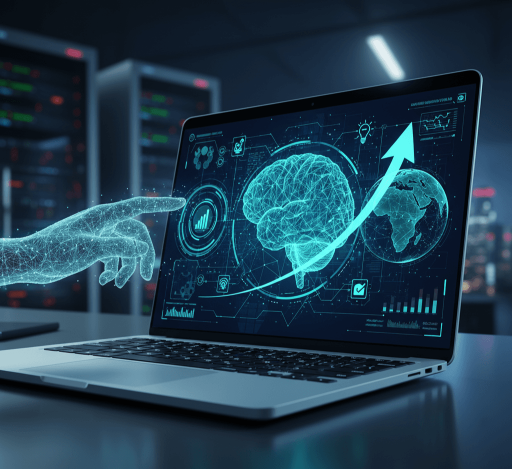 Laptop showing Tailorbit innovation